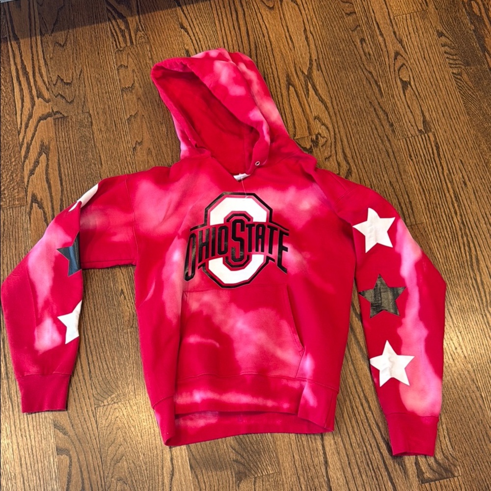 Women’s OSU tie dye Red Hoodie